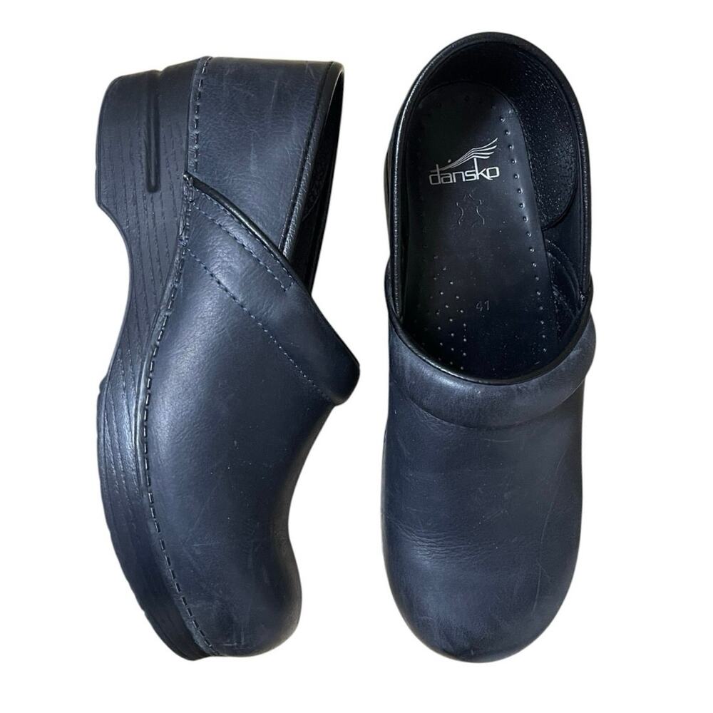 Dansko Professional Black Oiled Clogs Size EU 41 US 10.5-11 Minimalist Comfort